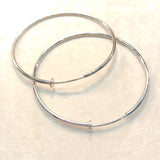 Small Hoop Silver Earrings